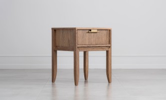 City Small Bedside Table (Color: Oak honey (veneer))