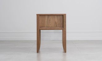 City Small Bedside Table (Color: Oak honey (veneer))