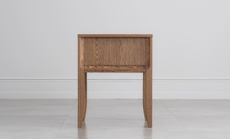 City Small Bedside Table (Color: Oak honey (veneer))