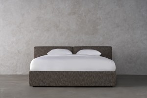 Double Bed 200x200 cm (Fabric: Stalemate col.Castle (Cat. 3))