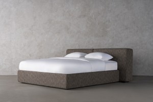 Double Bed 200x200 cm (Fabric: Stalemate col.Castle (Cat. 3))