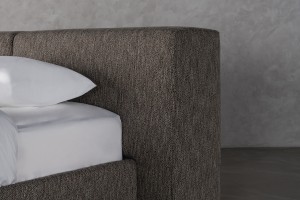 Double Bed 200x200 cm (Fabric: Stalemate col.Castle (Cat. 3))