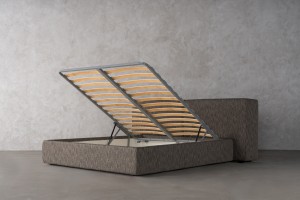 Double Bed 200x200 cm (Fabric: Stalemate col.Castle (Cat. 3))
