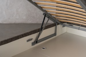 Double Bed 200x200 cm (Fabric: Stalemate col.Castle (Cat. 3))