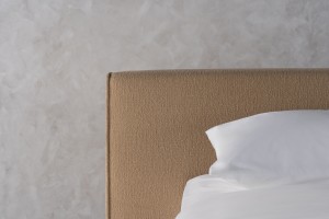 Double Bed 200x200 cm (Fabric: EASY BOUCLE col.11 CLAY (Cat. 3))