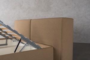 Double Bed 200x200 cm (Fabric: EASY BOUCLE col.11 CLAY (Cat. 3))