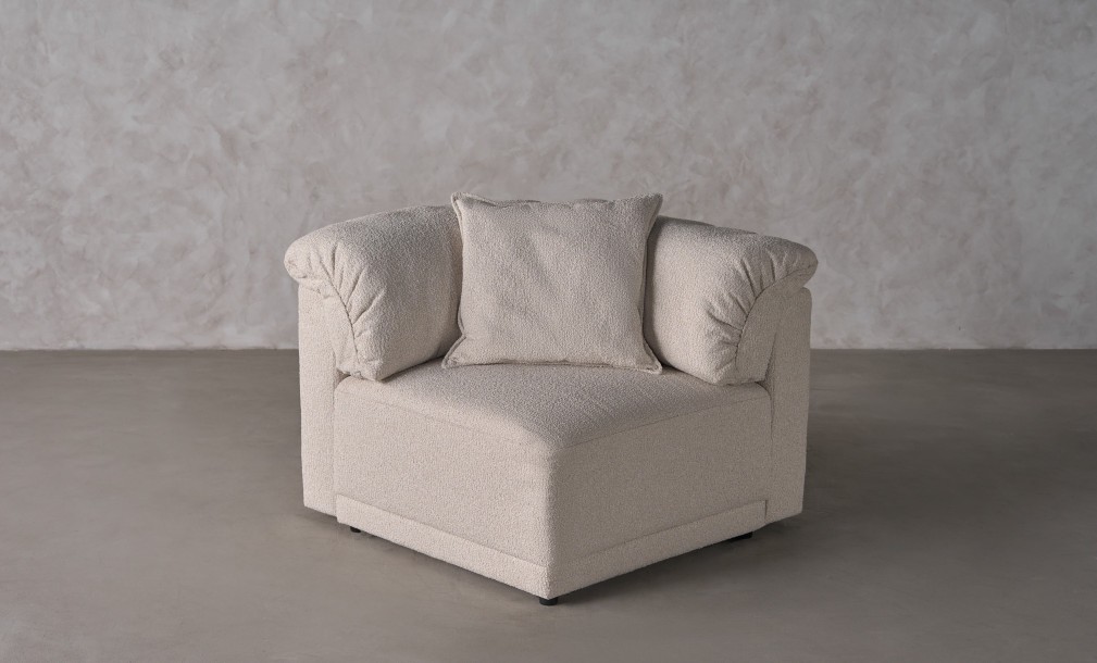 Nuvola Corner Sofa Section (Fabric: FIORD PLAIN col.102 (Cat. 3))