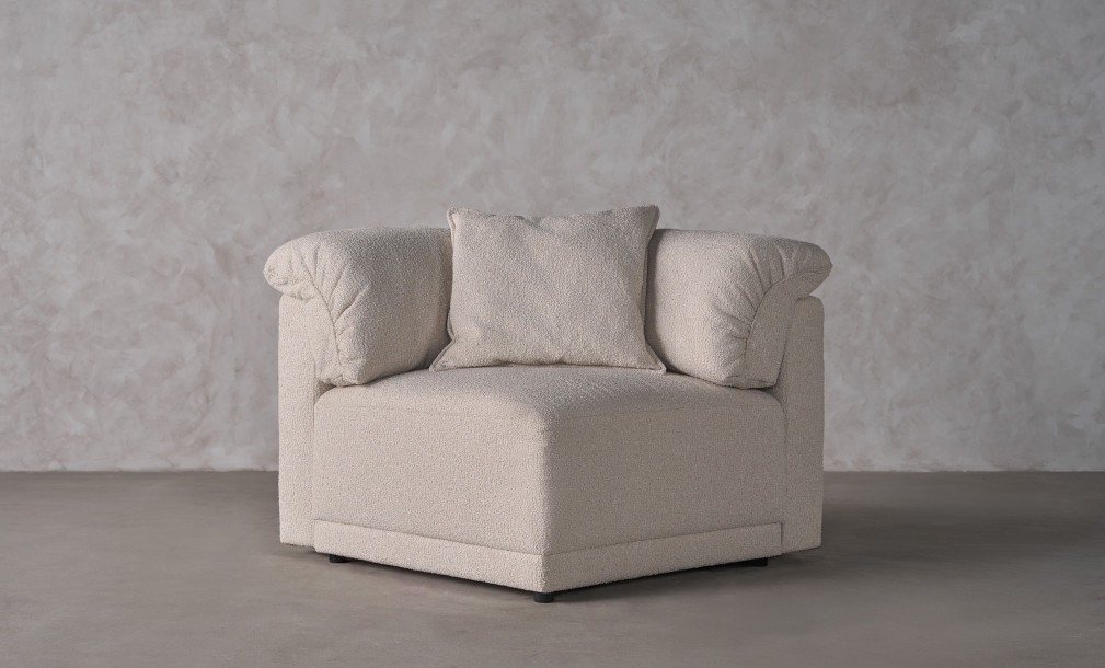 Nuvola Corner Sofa Section (Fabric: FIORD PLAIN col.102 (Cat. 3))