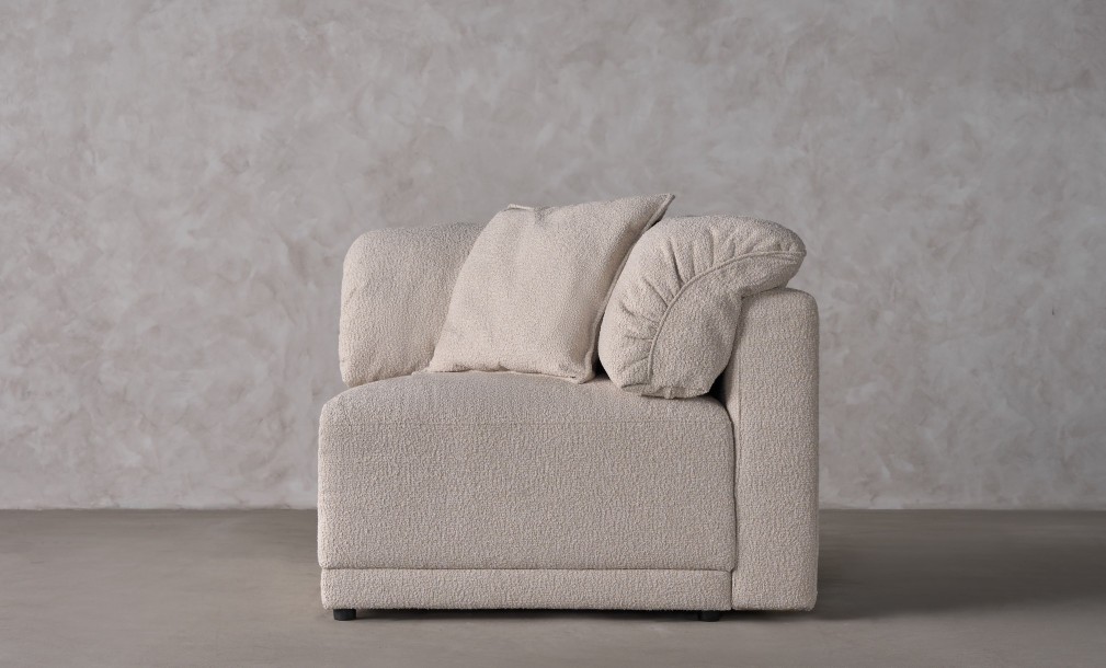 Nuvola Corner Sofa Section (Fabric: FIORD PLAIN col.102 (Cat. 3))