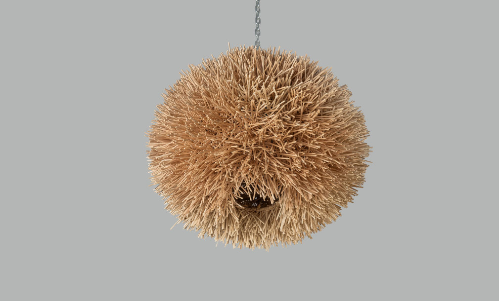 Rattan Lamp Shade Rambutan Small