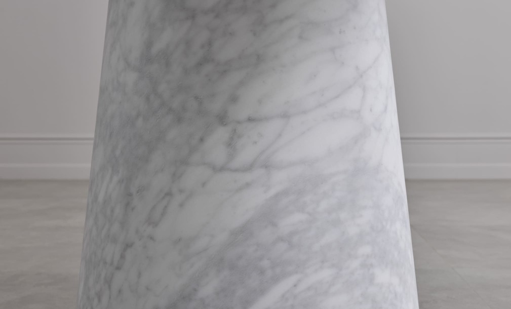Uno Carrara oval dining table M