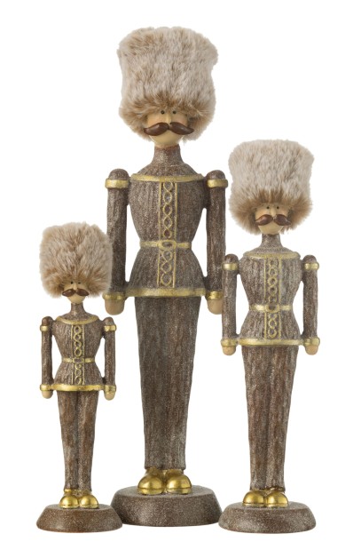 Nutcracker Fur Hat Brown L