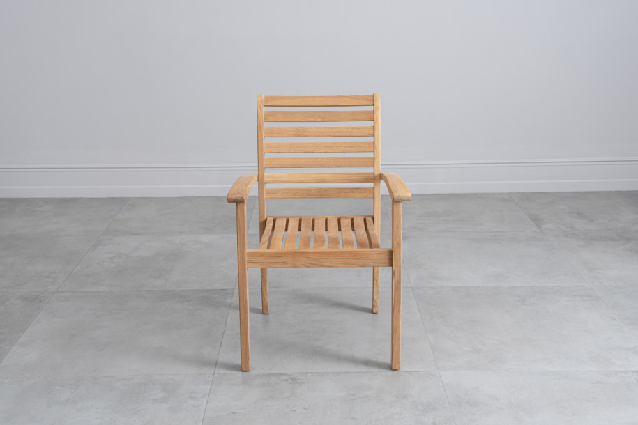 Corfu Stacking Teak Armchair 