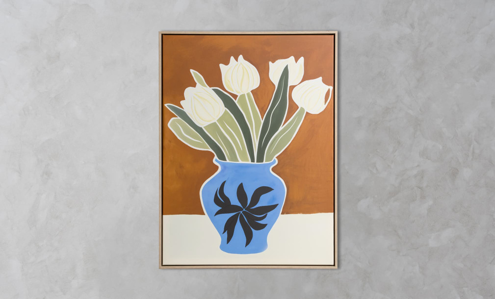 Flower bouquet Wall art, set of 3 pcs