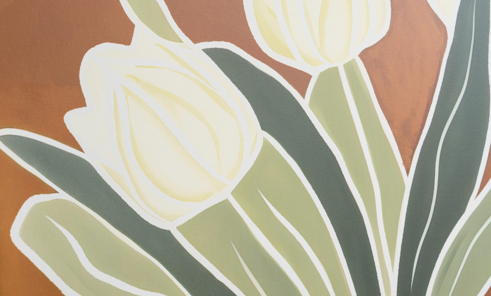 Flower bouquet Wall art, set of 3 pcs