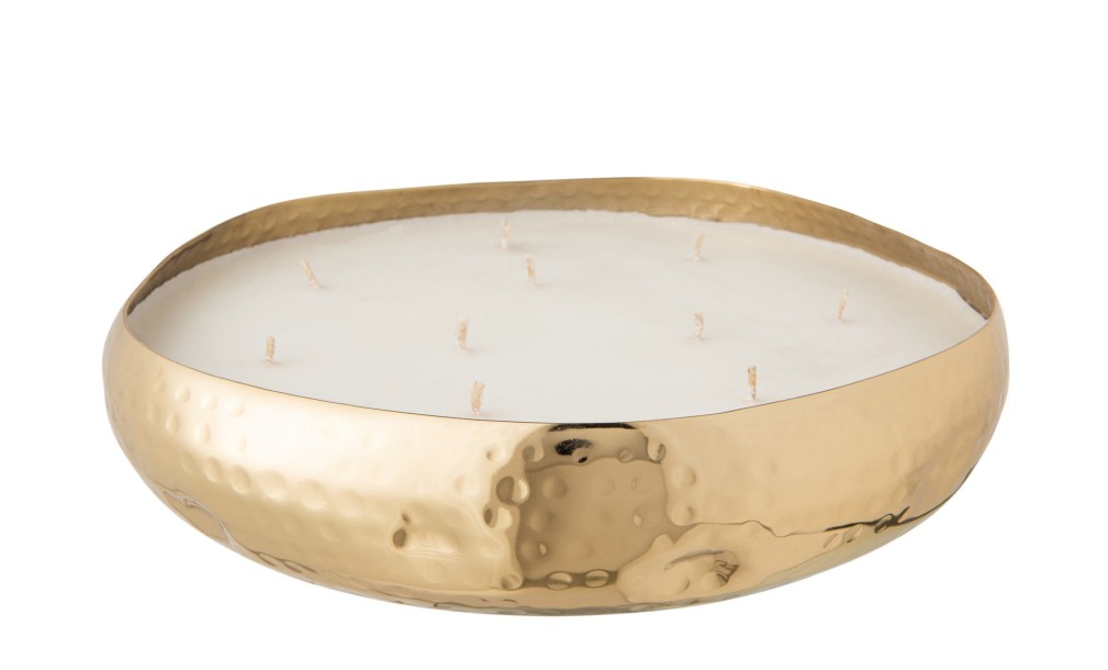 Scented Candle Metal Gold L 44H