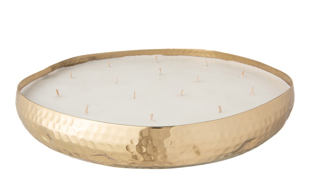 Scented Candle Metal Gold XL 35H