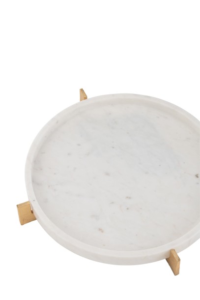 Tray Marble Grey/Champagne (43,5x43,5x6,5cm)