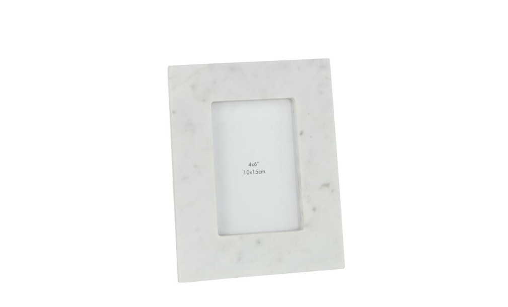 Photo Frame 10X15 Marble White S