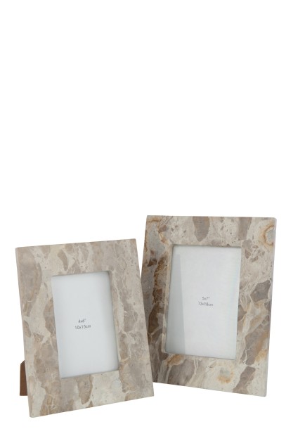 Photo Frame 13X18 Marble Beige L