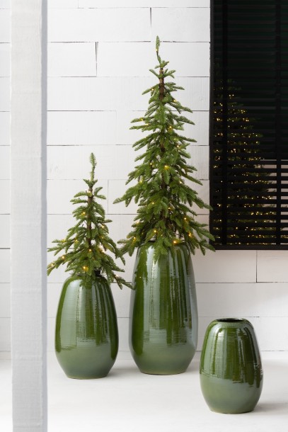 Lola Vase Green L