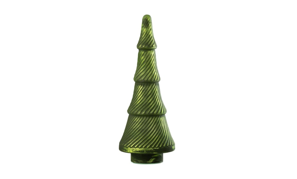 Christmas Glass Tree Green L