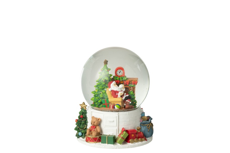 Water Globe Santa Claus Chimney