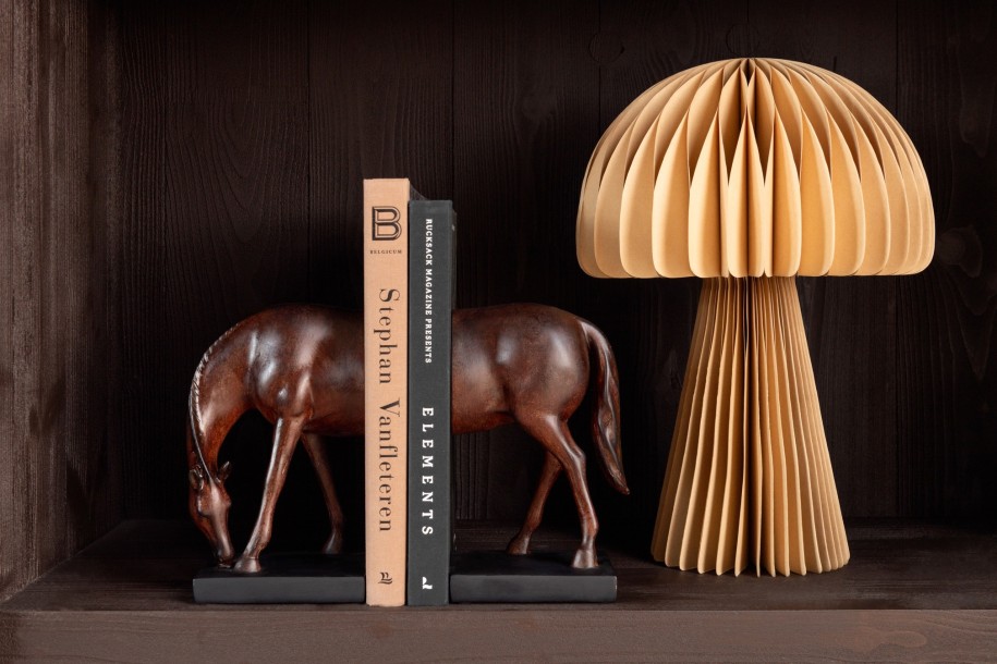Horse Bookend Dark Brown, Set Of 2
