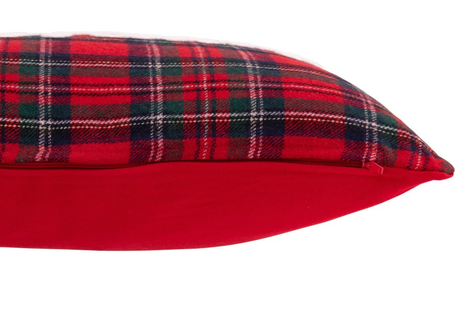 Merry Christmas Cushion Red/White (45x45x15cm)