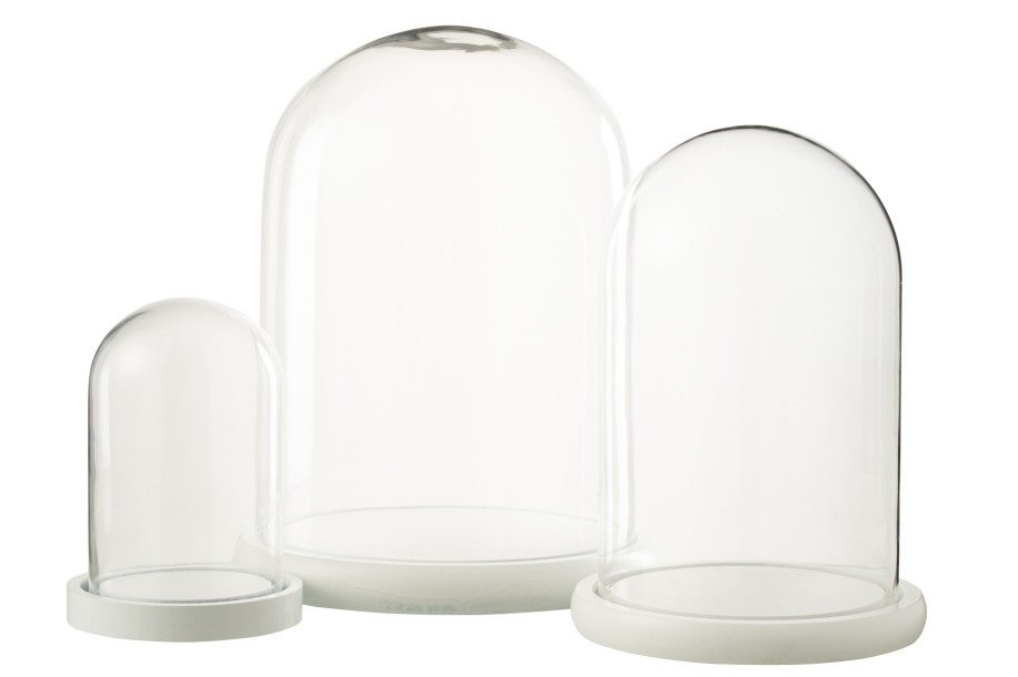 Decorative Bell Jar White Large (23x23x29cm)