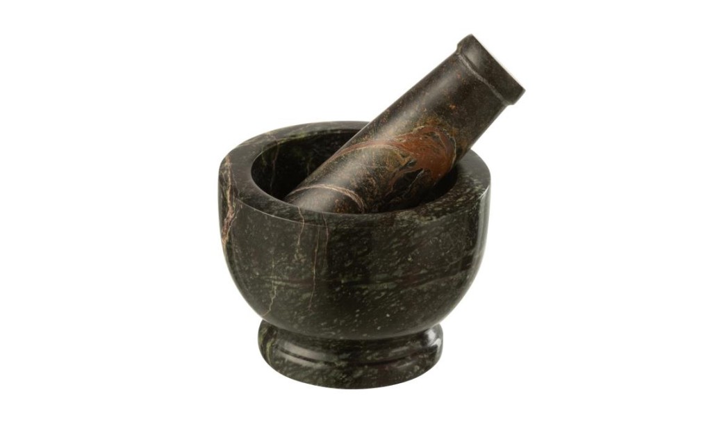 Mortar and Pestle Matt Marble Green