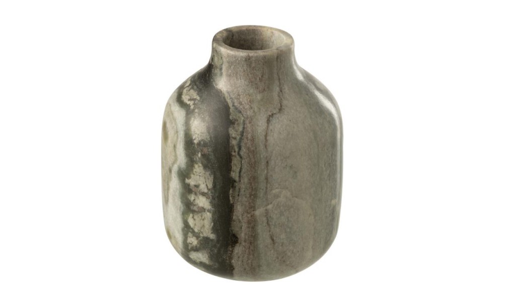 Vase Marble Black/Light Grey