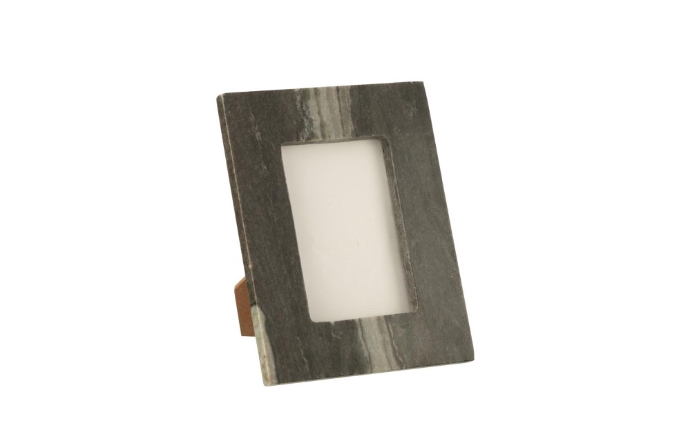 Photo Frame Marble Black/Light Grey S