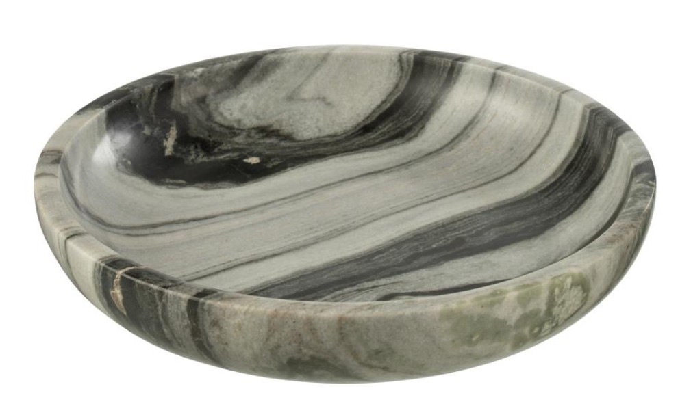 Serving Bowl Marble Black/Light Grey