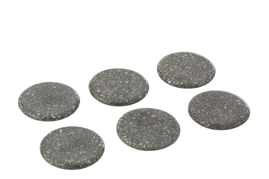 Coaster Marble Grey, Set Of 6