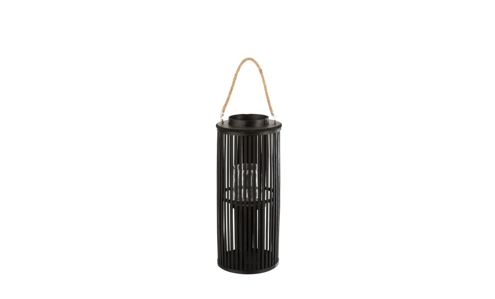 Lantern Tube Bamboo Black S 