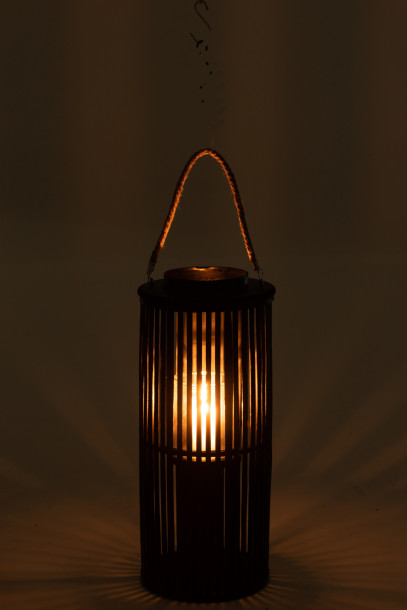 Lantern Tube Bamboo Black S 