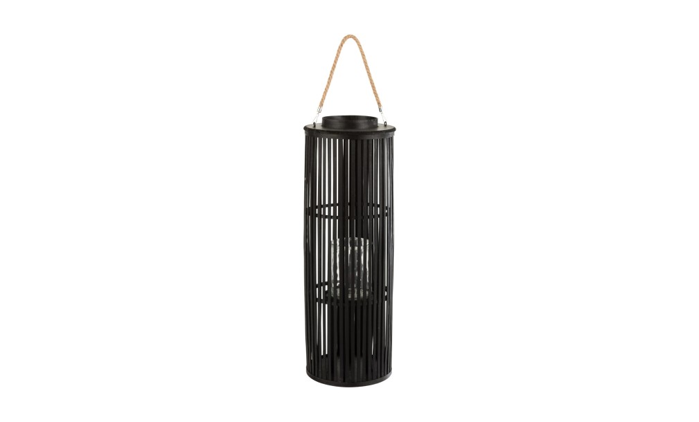 Lantern Tube Bamboo Black L 