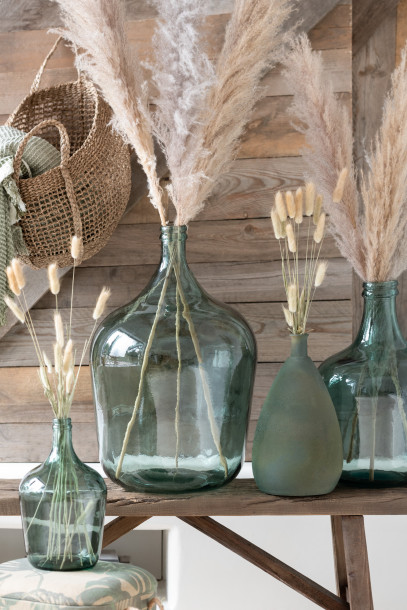Vase Carafe Glass Green L