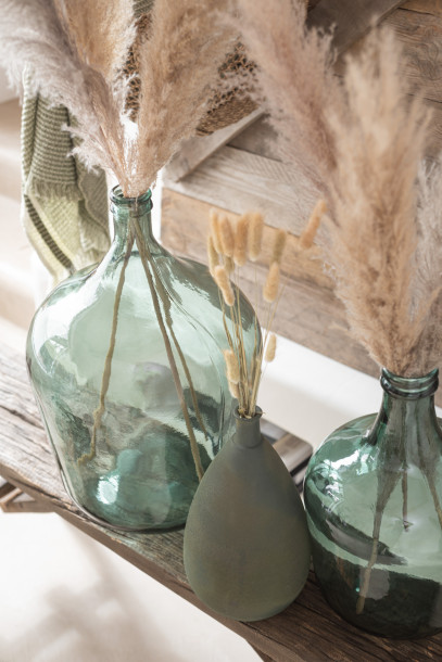 Vase Carafe Glass Green L