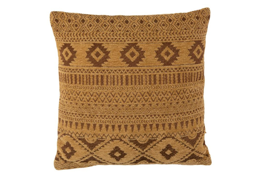 Etnic Cushion Cotton Ochre