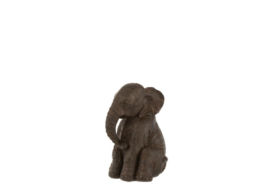 Elephant Sitting Dark