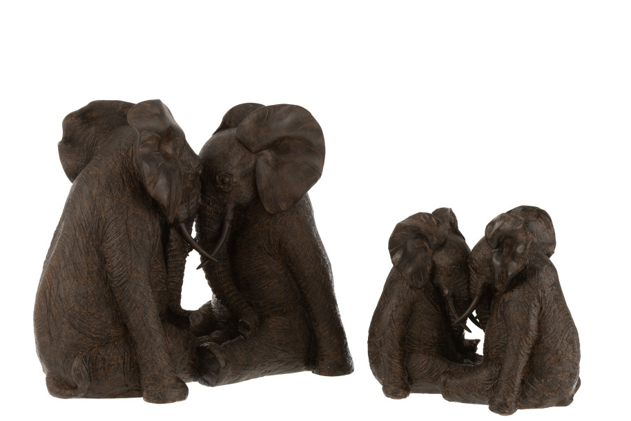 Elephant Couple Dark L
