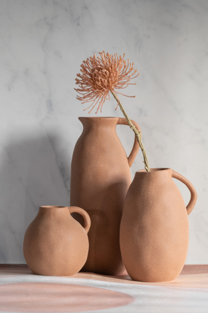 Jug Vase Ceramic Brown S