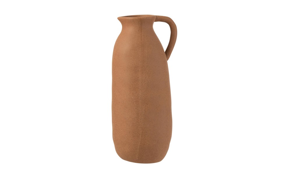Jug Vase Ceramic Brown L