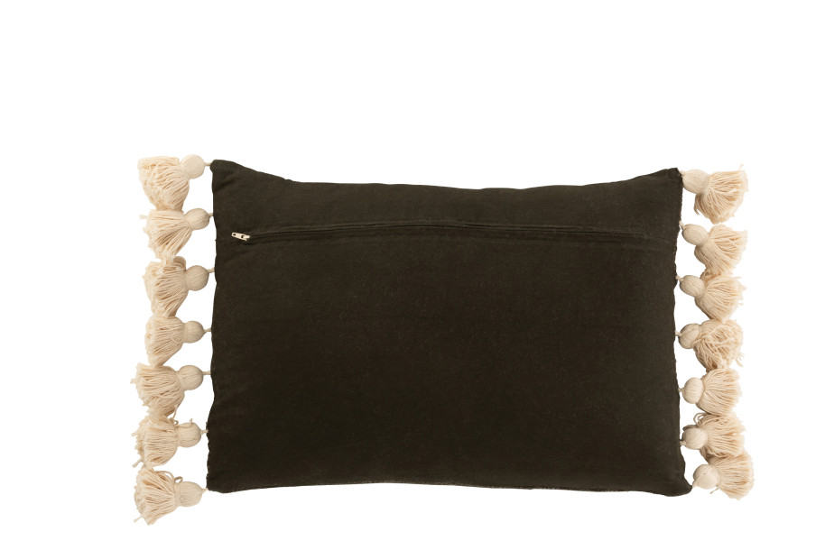 Cushion Pompom Khaki