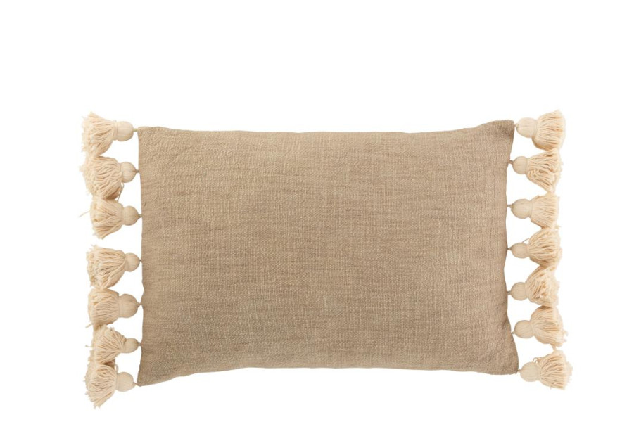Cushion Pompom Taupe