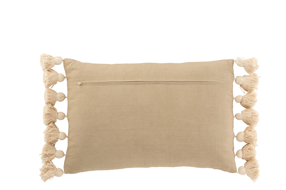 Cushion Pompom Taupe