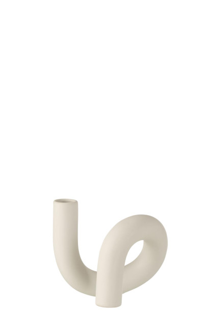 Torsion Candle Holder White