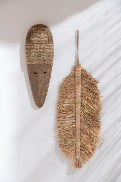 Branch Reed Wall Decoration Natural L